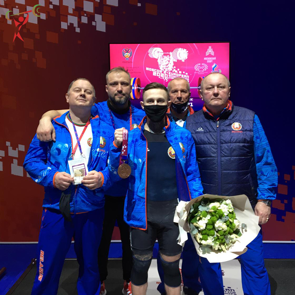 Gennady Laptev won the bronze medal in the snatch at the European Championships